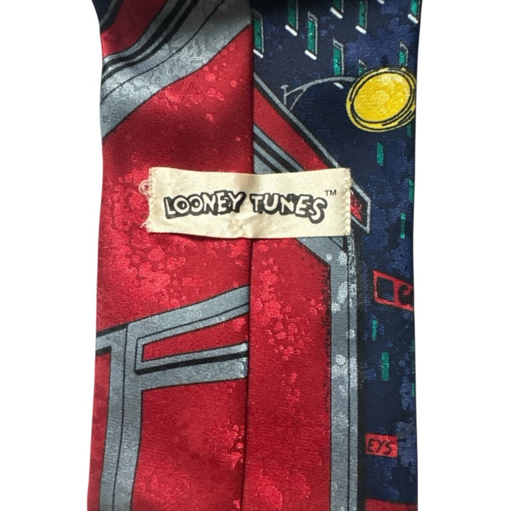 Vintage Ralph Marlin BETTY BOOP Looney Tunes Silk Tie 90's - Picture 4 of 7